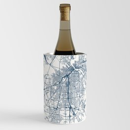 Shreveport City - USA - City Map Design Wine Chiller