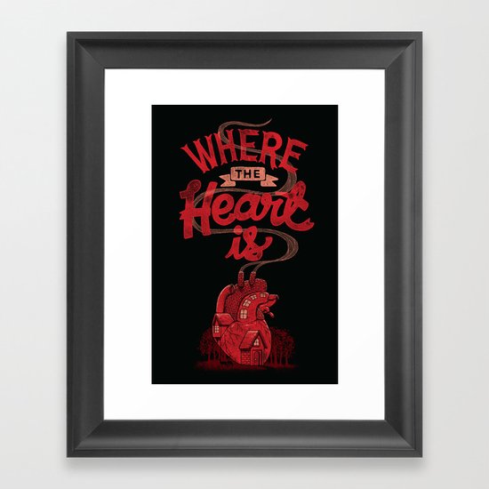 HOME Framed Art Print
