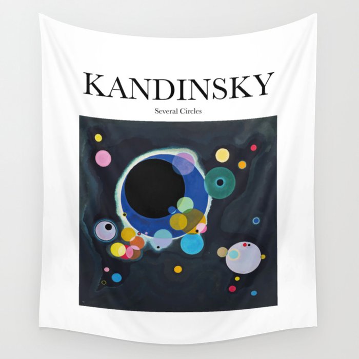 Kandinsky - Several Circles Wall Tapestry