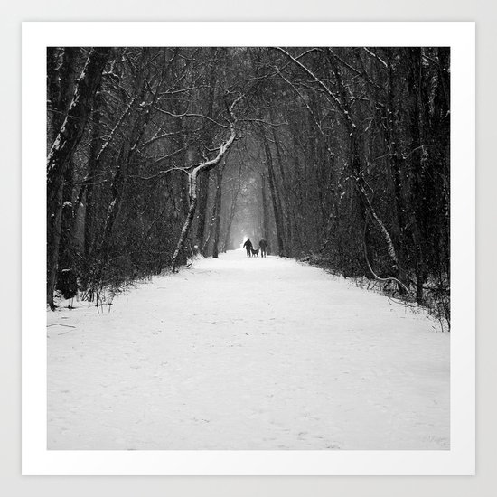 Snow White Morning Art Print