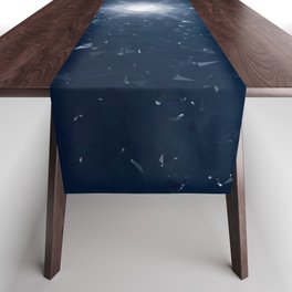 Starry Sky Low Poly Geometric Triangle Art Table Runner