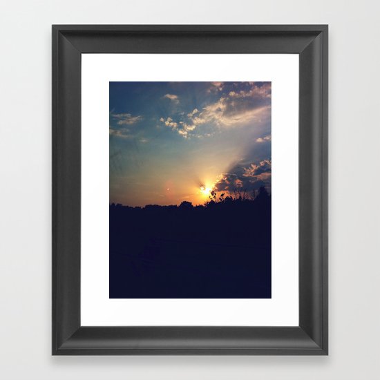 Sunset Framed Art Print