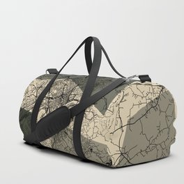 Knoxville, USA - retro city map Duffle Bag