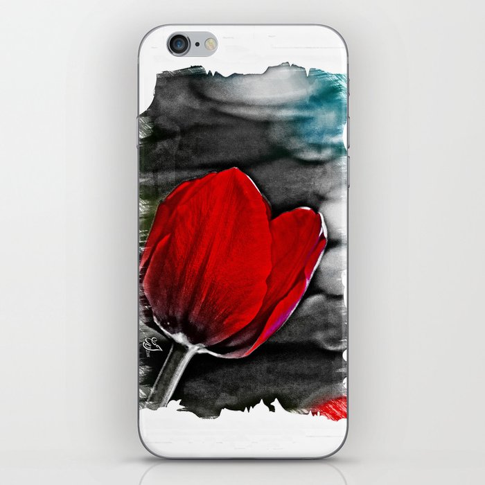 Red Tulip iPhone Skin