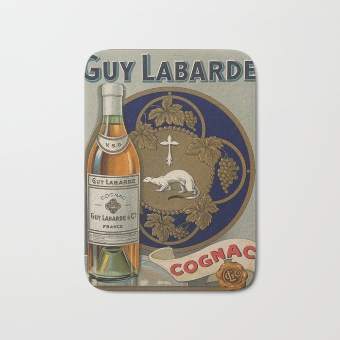 1920 Guy Labarde Cognac Alcoholic Beverage Aperitif Vintage Advertisement Poster / Posters  Bath Mat