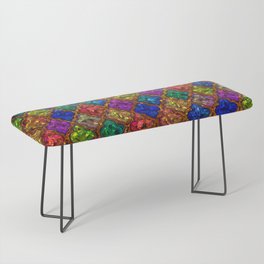 Jewels Moroccan pattern design Bench