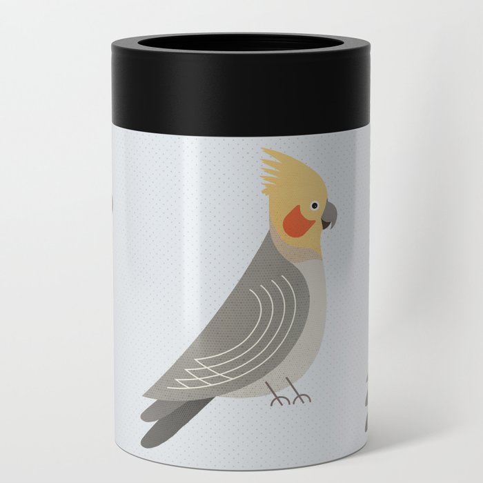 Whimsy Cockatiel Can Cooler