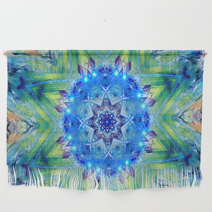 Abstract ethnic art #1745 05 14 . Colorful mandala Wall Hanging