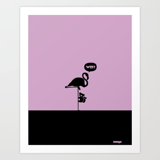 WTF? Flamenco! Art Print