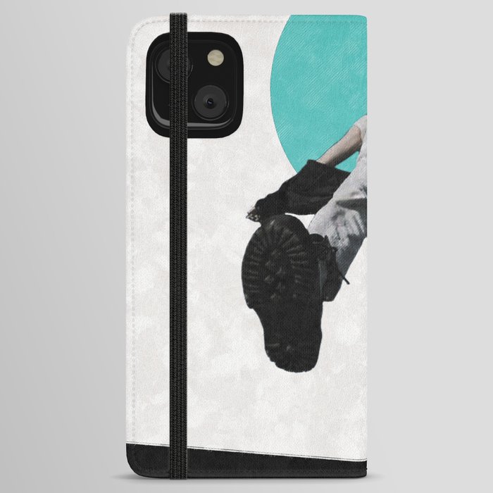 The suspended step iPhone Wallet Case