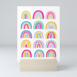 Colorful Rainbows Mini Art Print