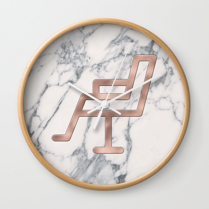 Rose Gold Salon Chair On Marble Background Salon Decor Wall
