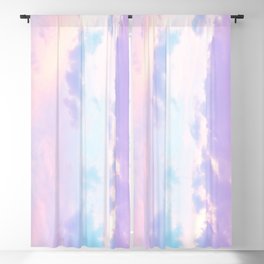 Unicorn Pastel Clouds #1 #decor #art #society6 Blackout Curtain