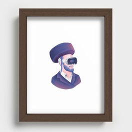 Towards the Prophecy: Hasid in VR Recessed Framed Print