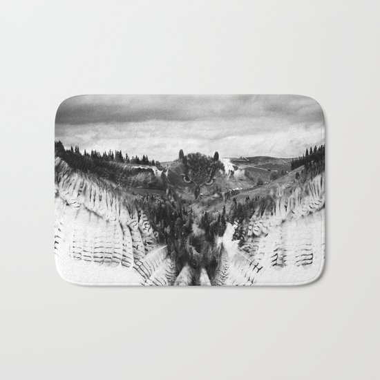 Owl Mid Flight Bath Mat
