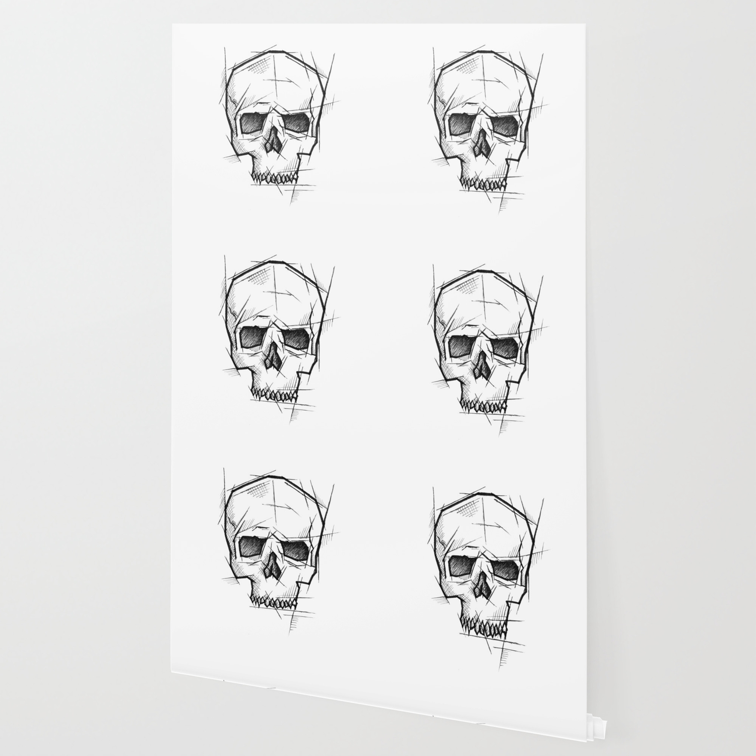 Skull Handmade Drawing Made In Pencil Charcoal And Ink Tattoo