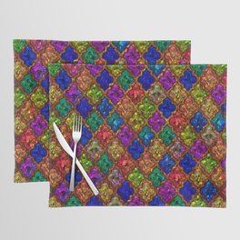 Jewels Moroccan pattern design Placemat