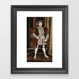Portrait of Henry VIII - After Hans Holbien the Younger Framed Art Print