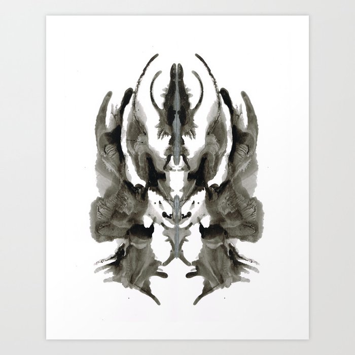 Rorschach Mask Art Print
