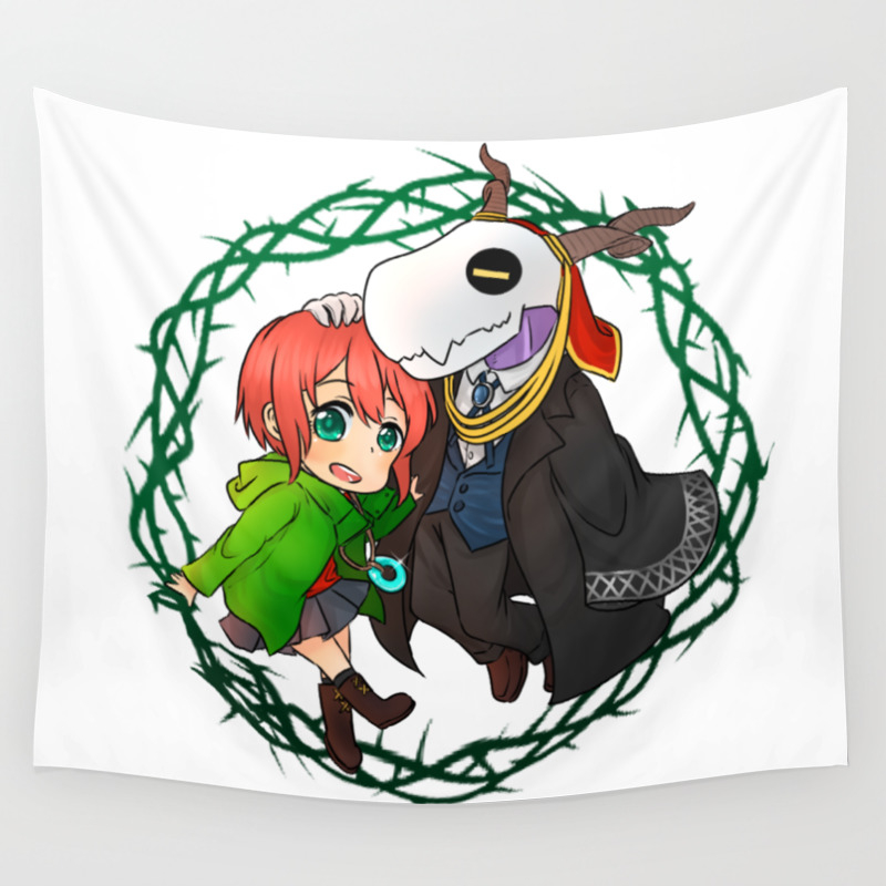 Wallpaper Mahoutsukai No Yome Chibi Wall Tapestry By Alienitynera Society6 Desktop Wallpaper