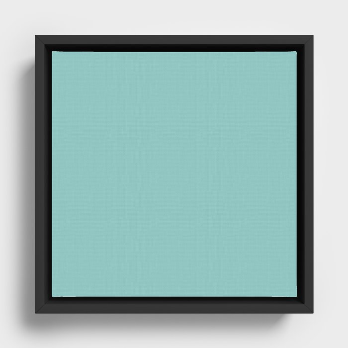 Decorative Blue Framed Canvas