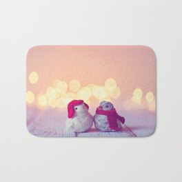 Happy Holidays, Christmas and Winter Photography Bath Mat