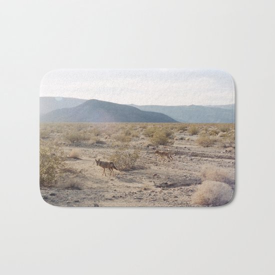 Panamint Valley Coyotes Bath Mat