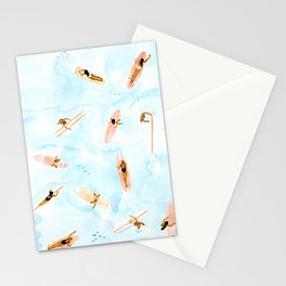 Surfers Stationery Card
