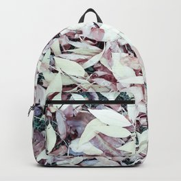 Faded autumn leaves cover Backpack