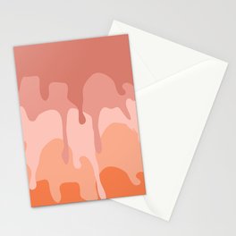 Pink and orange splatters Stationery Card