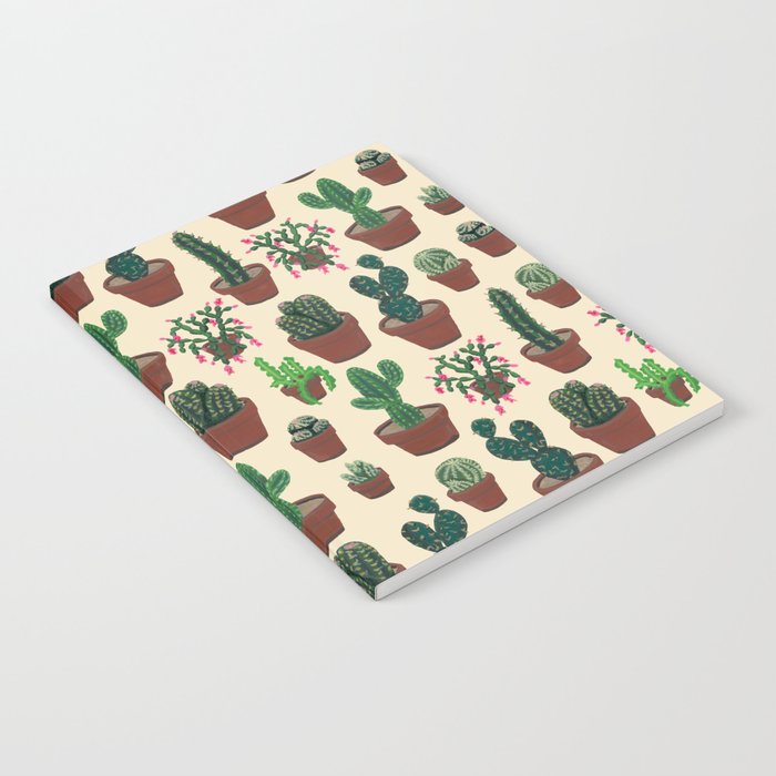 Gouache Potted Cacti Notebook