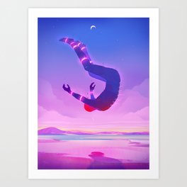 Falling Art Print