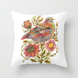 Feather Song Throw Pillow