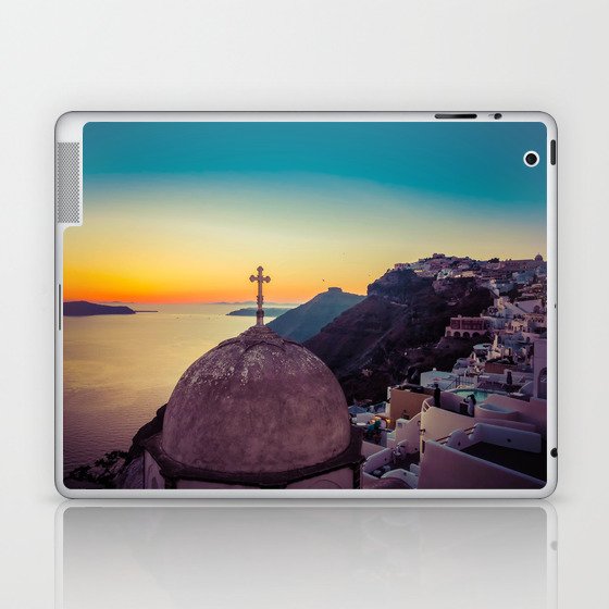 Adorable Santorini Laptop & iPad Skin