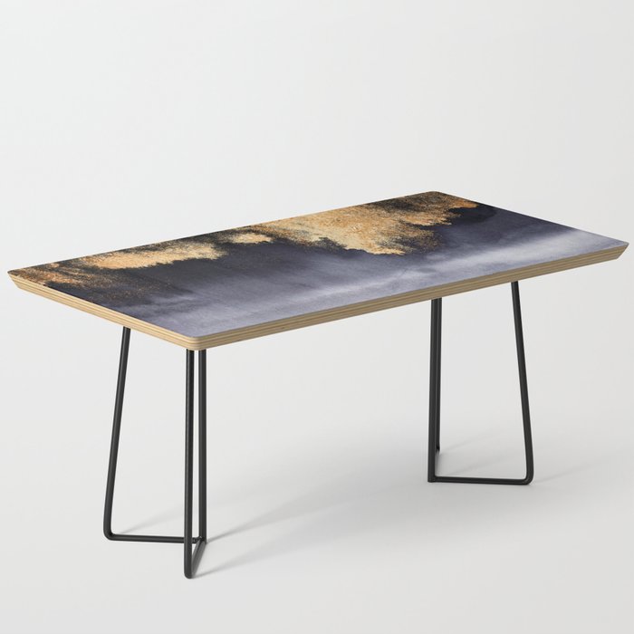 Thunder Watercolor Galaxy Marbled Night 1 Coffee Table