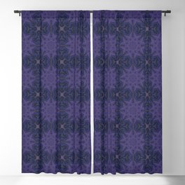 Occult dark magic forming a seamless pattern of mystic arts Blackout Curtain