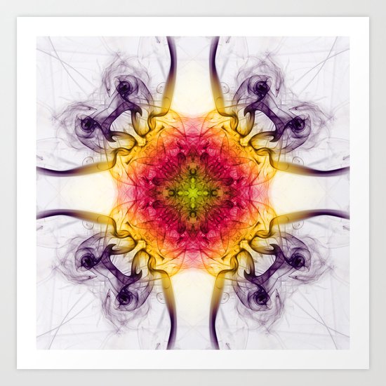 Smoke Art 33 Art Print