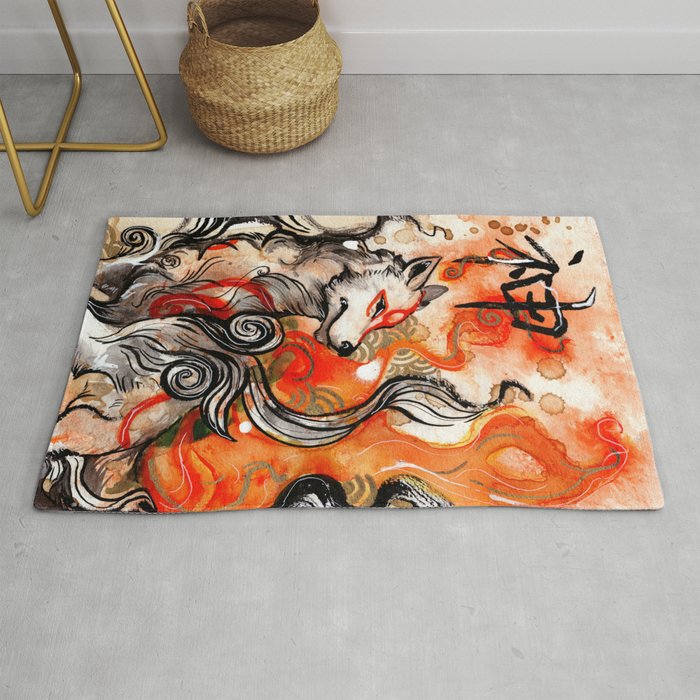 Okami Amaterasu Rug By Rubisfirenos Society6