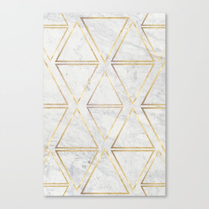 gOld rhombus Canvas Print