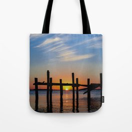 Sunset at Fernadina Beach Tote Bag