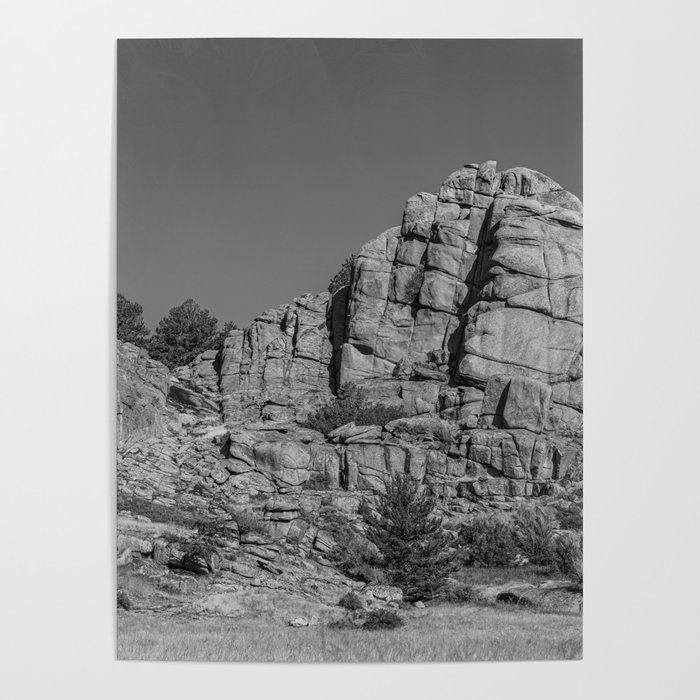 Natural Rock Formations In Wyoming Poster