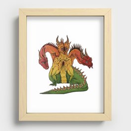Rasta Dragon Recessed Framed Print