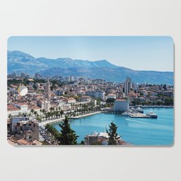Split city seafront aerial view - Croatia Cutting Board
