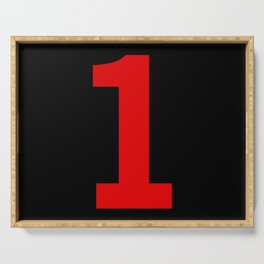 Number 1 (Red & Black) Serving Tray