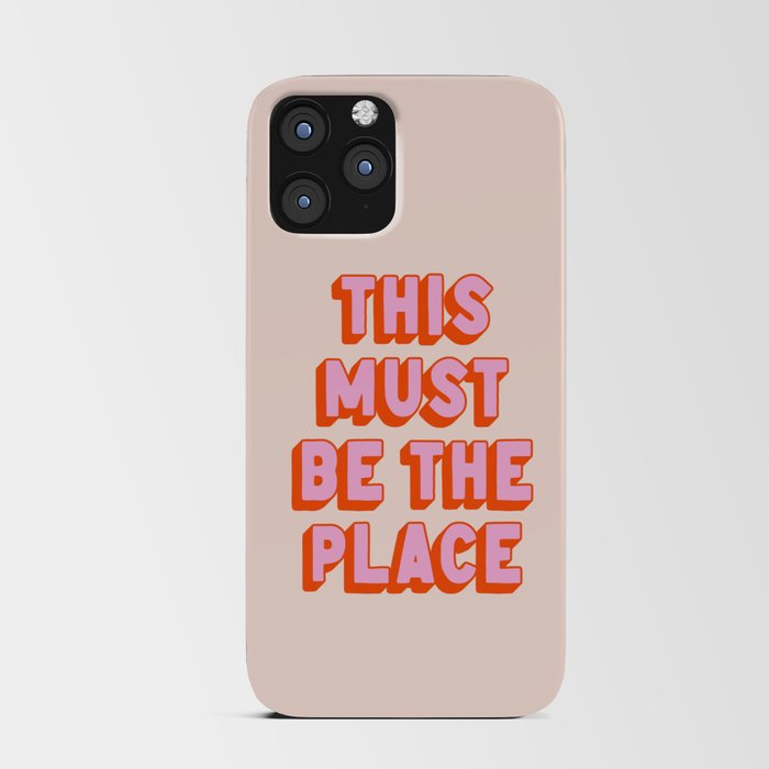 This Must Be The Place: The Peach Edition iPhone Card Case