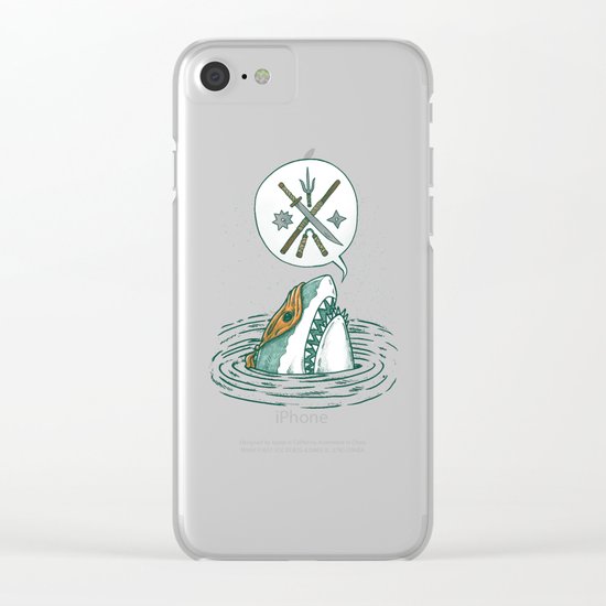 The Ninja Shark Clear iPhone Case