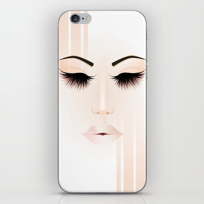 Rose Gold Girl iPhone Skin