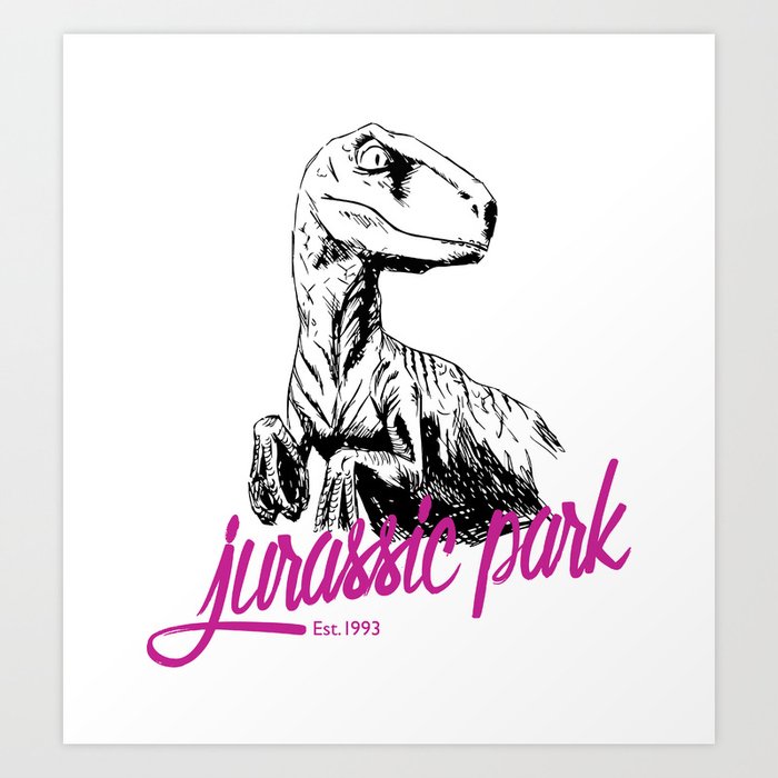 Jurassic Park Est. 1993 Art Print