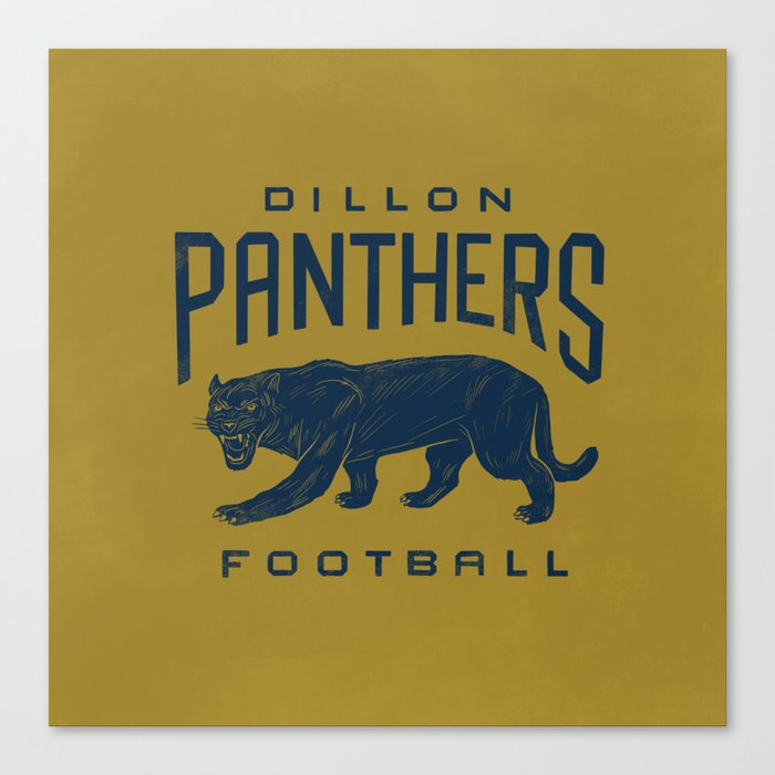 Dillon Panthers Football Canvas Print