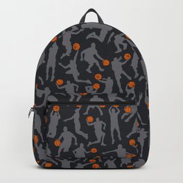 Basketball Player Pattern BLACK Backpack